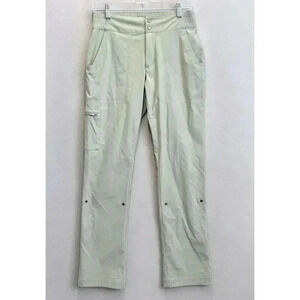 Columbia Sportswear Women's Sz 2 Mint Green Cargo RollUp Tab Nylon Outdoor Pants